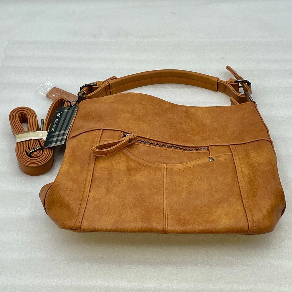 Angel Barcelo Hobo Shoulder Bag in Brown